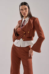 BUSINESS FIRST STRIPE BLAZER