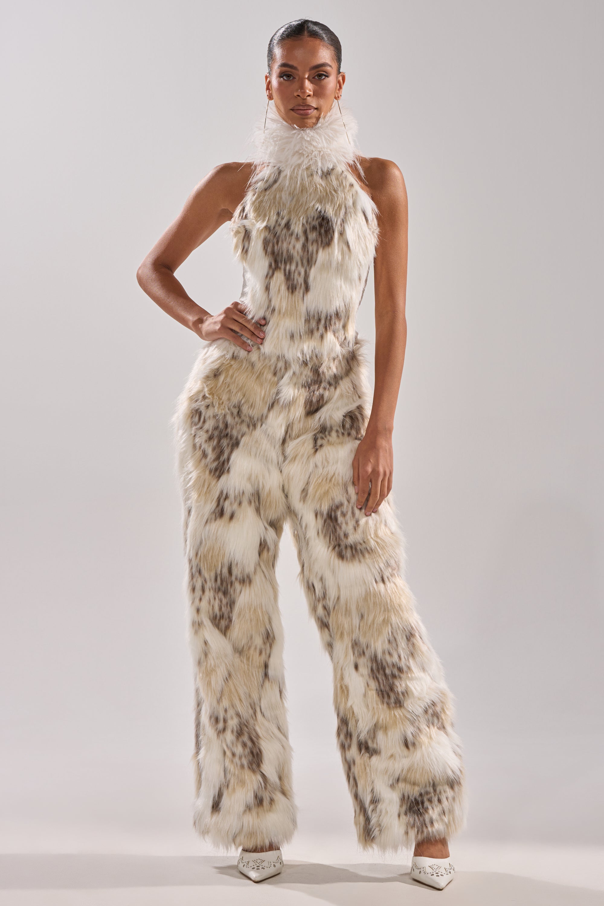 FLINTSTONES MOCK NECK FUR TOP
