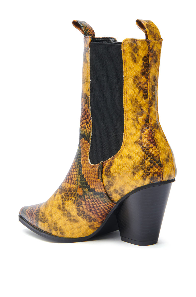 AZALEA WANG HENDERSON YELLOW CHUNKY BOOTIE