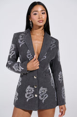 DRAGON SENSE EMBELLISHED BLAZER