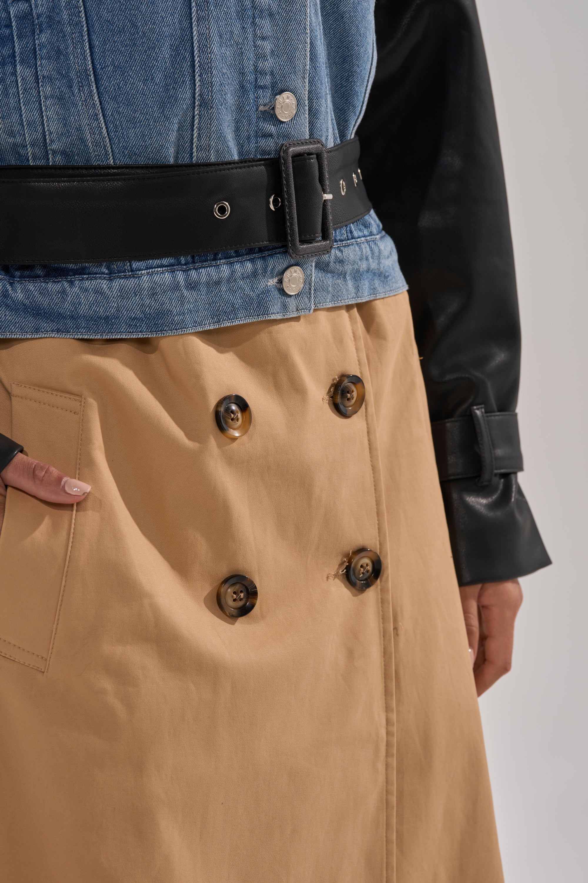 CITY SLICKER MIXED MEDIA TRENCH