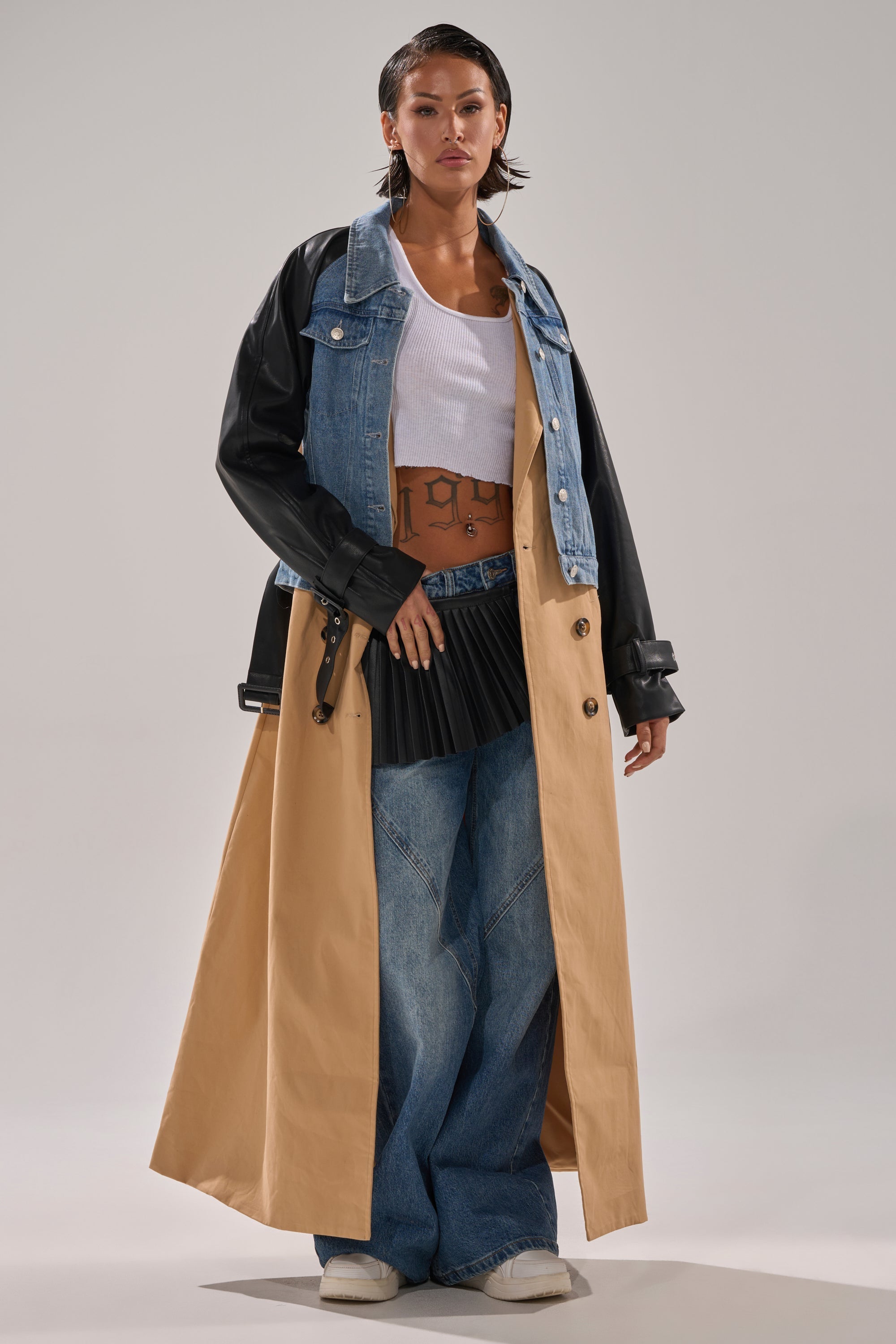 CITY SLICKER MIXED MEDIA TRENCH