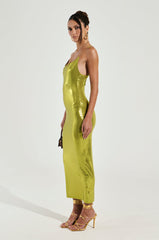 GOOD INTENTIONS LIME MAXI DRESS