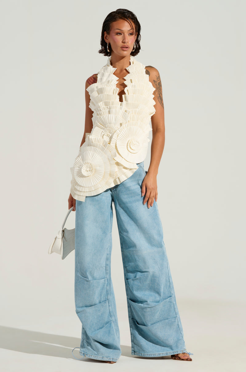 LUCKY LUCKY WIDE LEG DENIM PANT