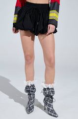 BUBBLES EVERYWHERE SHORT IN BLACK