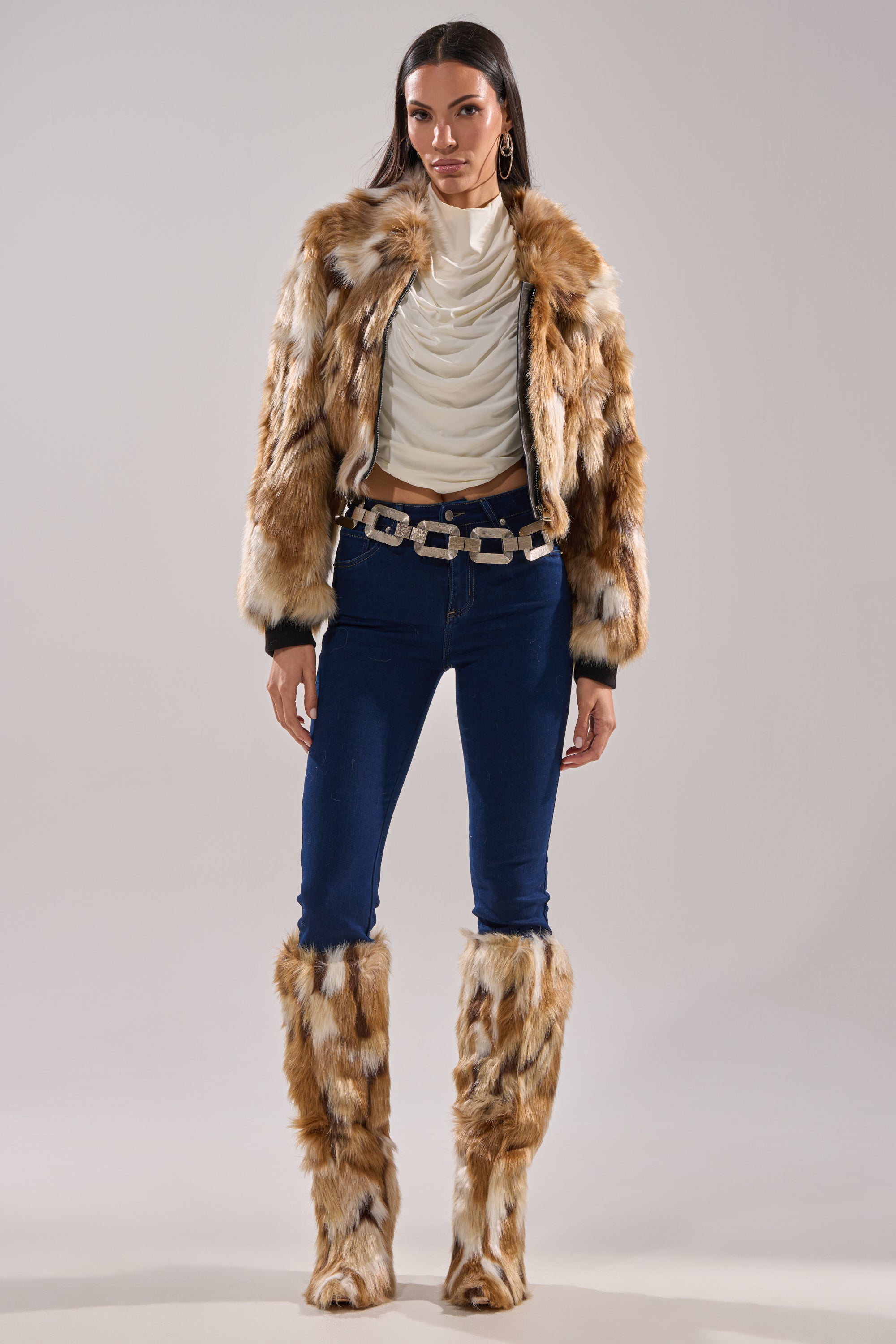 FENNEC FAUX FUR BOMBER