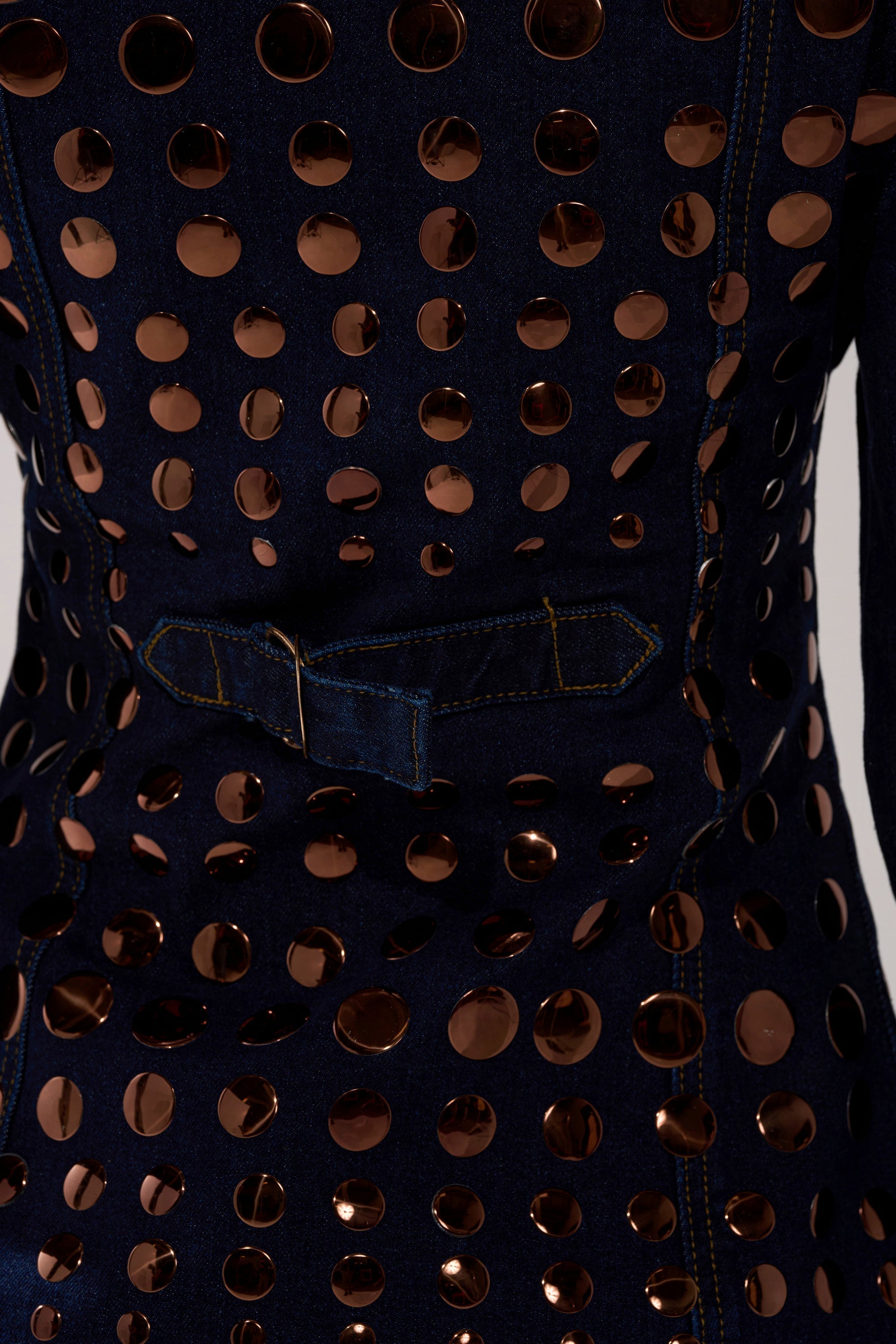 DISCO BABE DENIM BUTTON DOWN