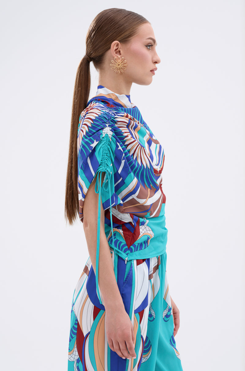 ASHTIN PRINTED BLOUSE