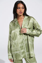 MIXED FEELINGS BUTTON DOWN TOP