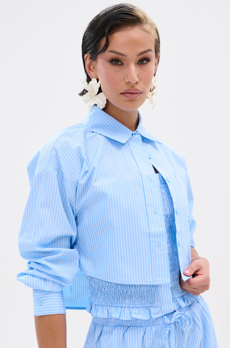 ASHLEY BUTTON DOWN TOP