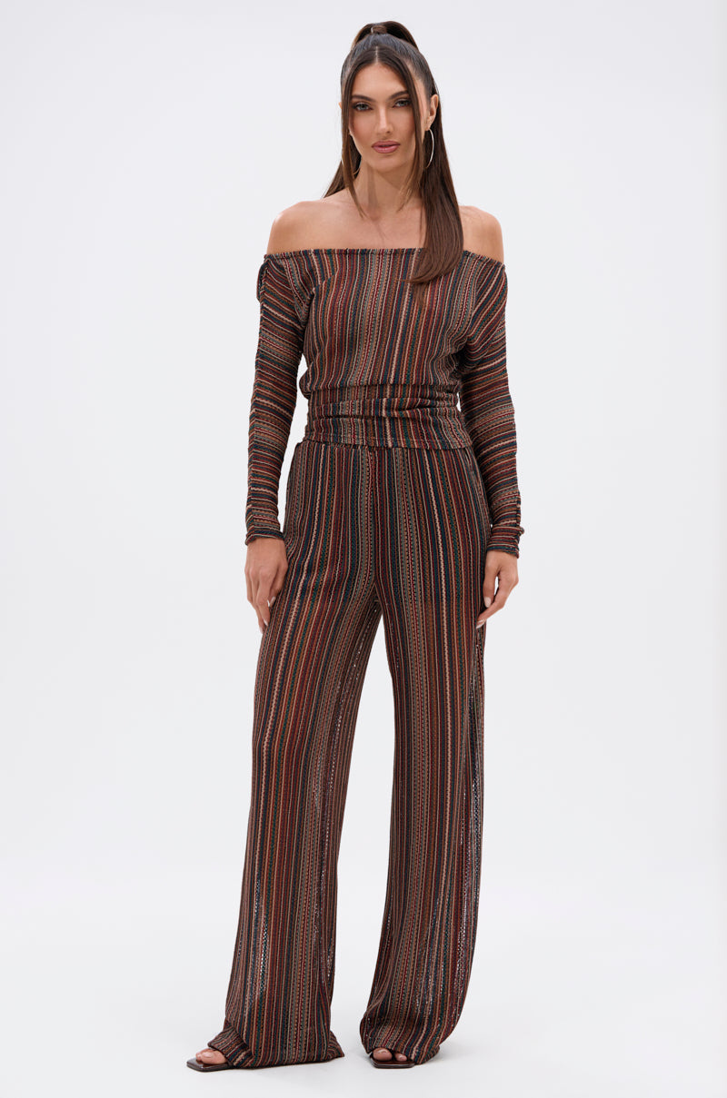 CANDICE STRIPE WIDE LEG PANT