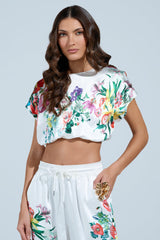 FULL BLOOM ZIP OFF SLEEVES BLOUSE
