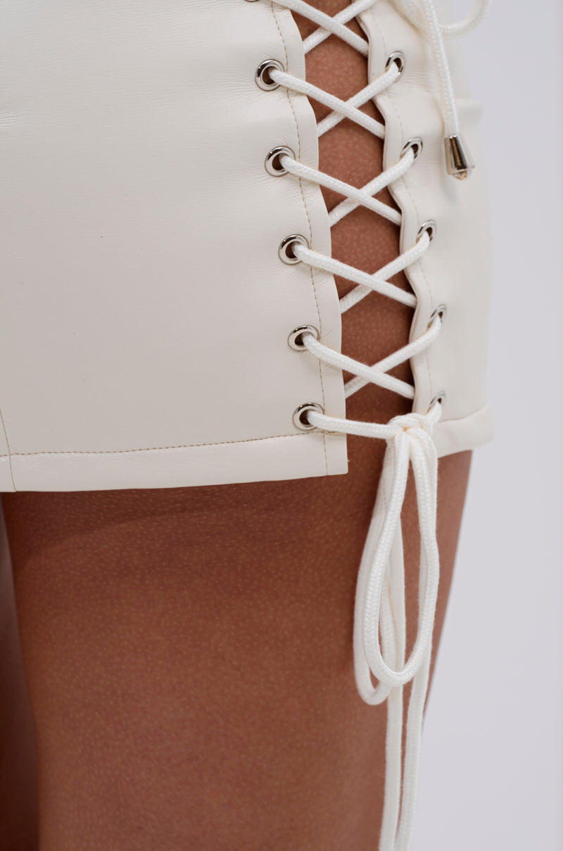 FESTIVAL GIRLY LACE UP MINI SKIRT