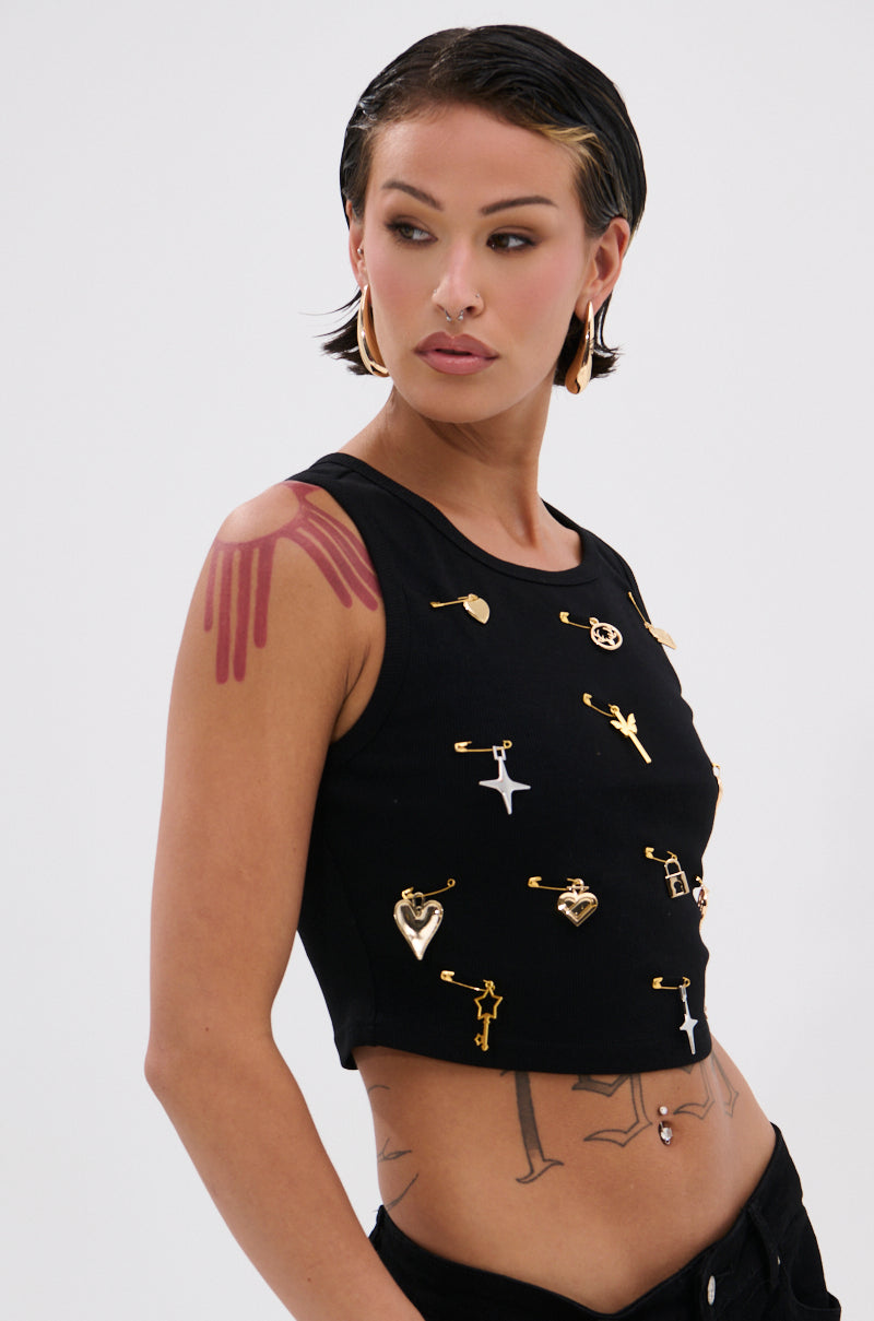 LOVIN' YOU EMBELLISHED TANK TOP