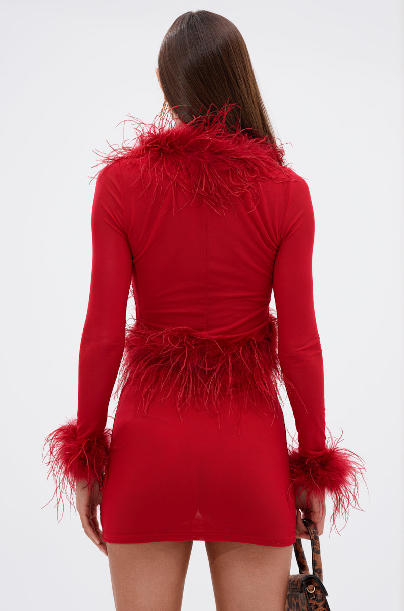 FIERCE FEATHER BLOUSE