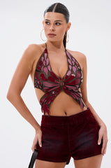 BUTTERFLY EFFECT IN OXBLOOD