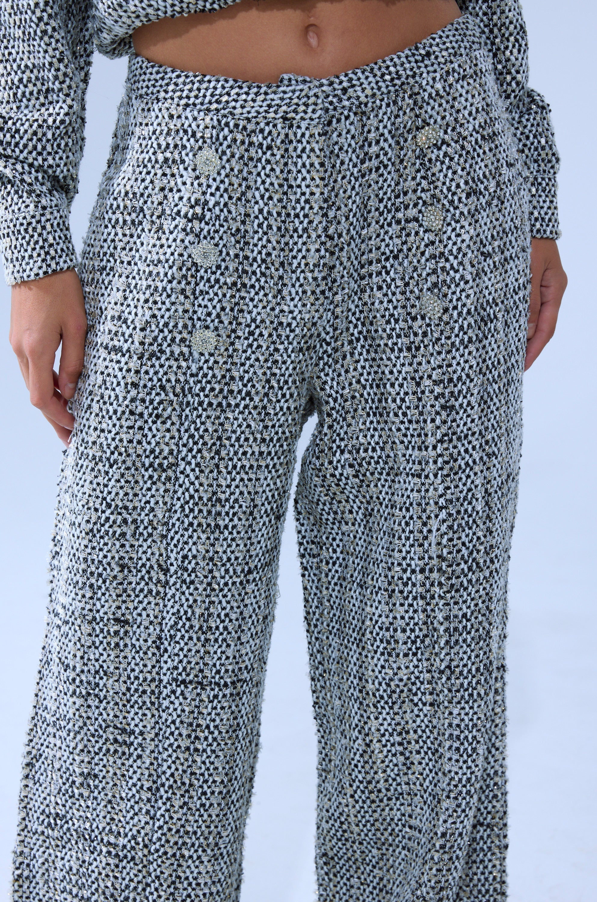 DRESSY VIBES TWEED PANT