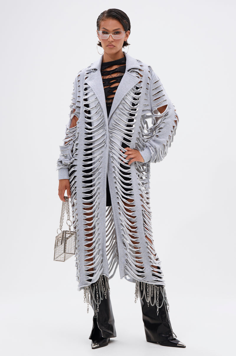 CUT IT OUT FRENCH TERRY TRENCH