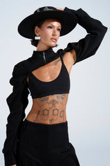 DONT MESS WITH ME CROP SWEATSHIRT