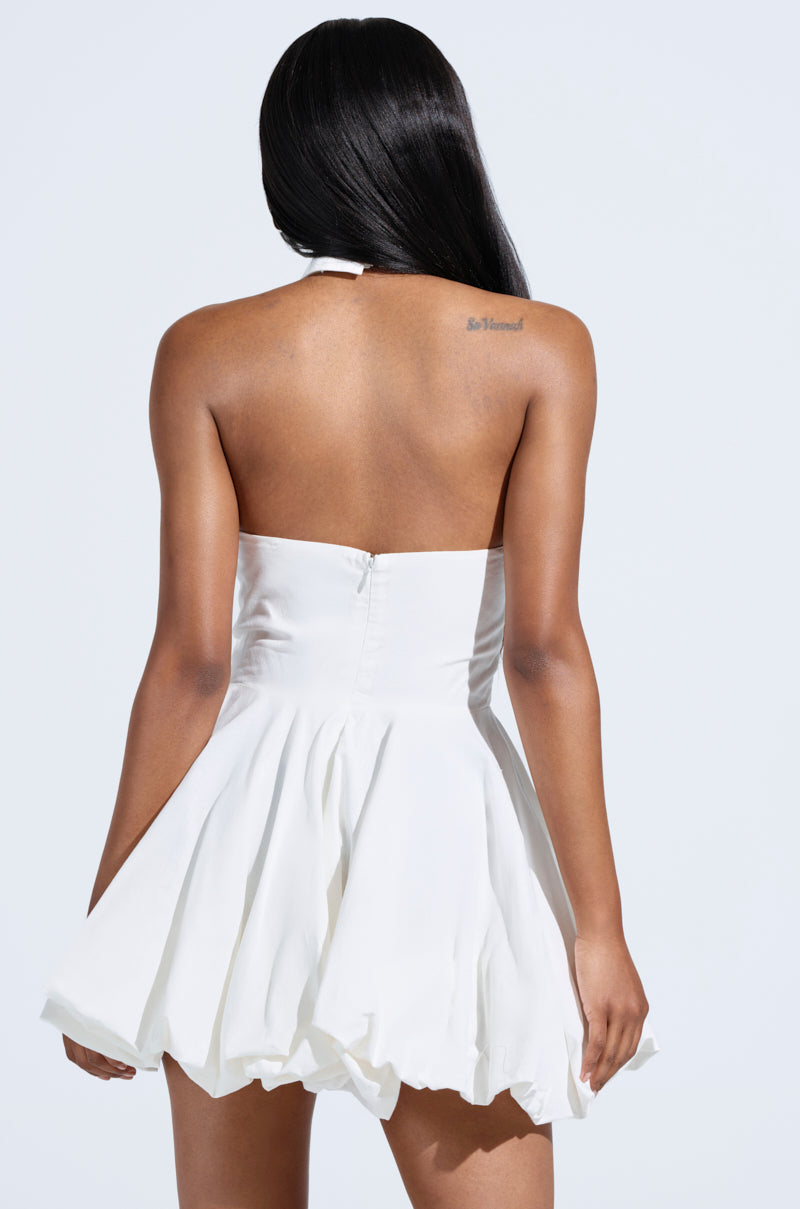 LORRAINE TIE FRONT MINI DRESS