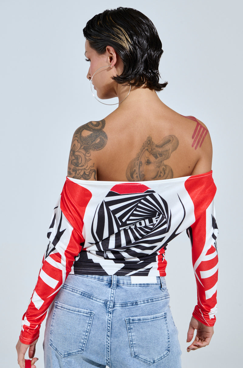FOX RACING OFF THE SHOULDER LIGHT WEIGHT TEE