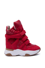 MARANTO RED WEDGE SNEAKER