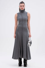 DONT GIVE UP MOCK NECK KNIT MAXI DRESS