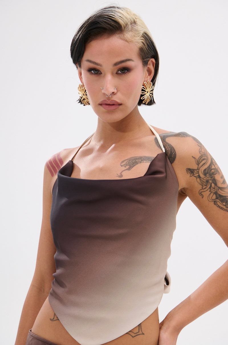 OUT FOR THE NIGHT HALTER TOP