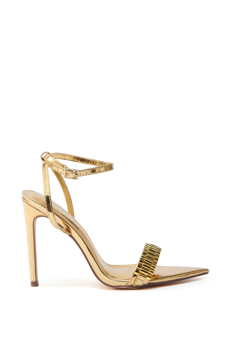 MISTY GOLD STILETTO SANDAL