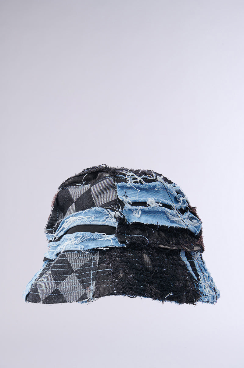 RAY DENIM PATCHWORK HAT