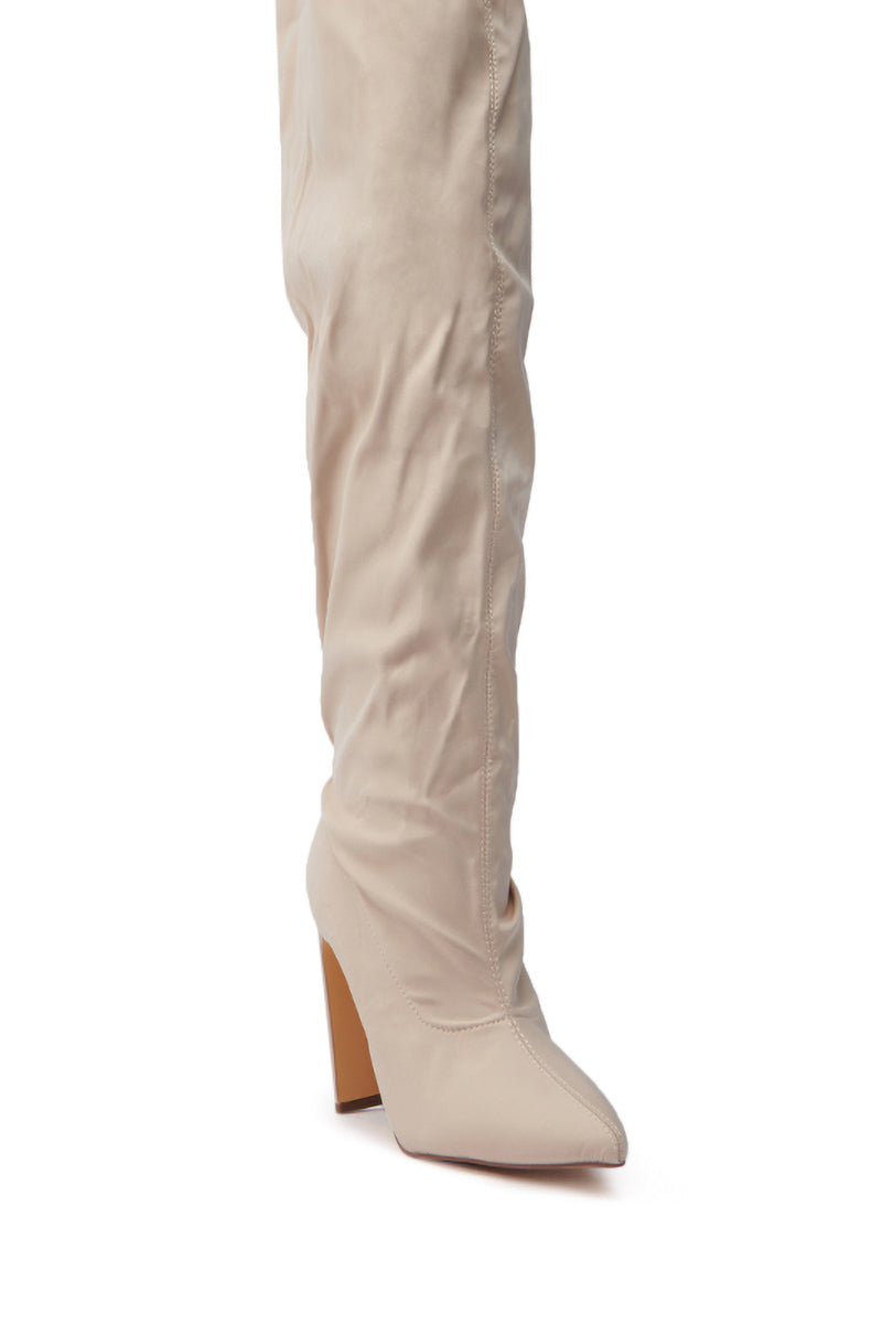 MONTAGE BEIGE STILETTO BOOT