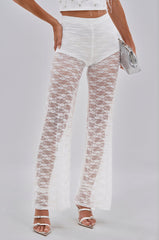 HOT STUFF LACE FLARE LEGGING