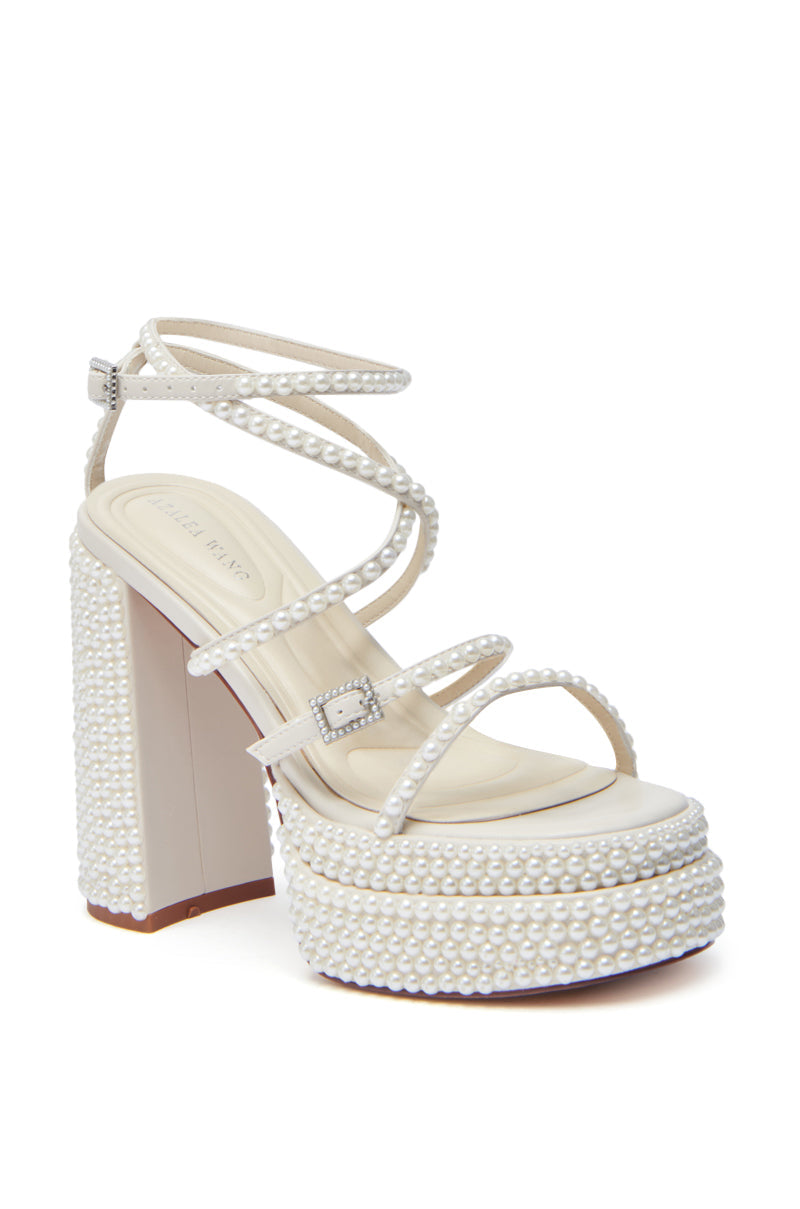 AZALEA WANG NIYA IVORY PEARL SANDAL