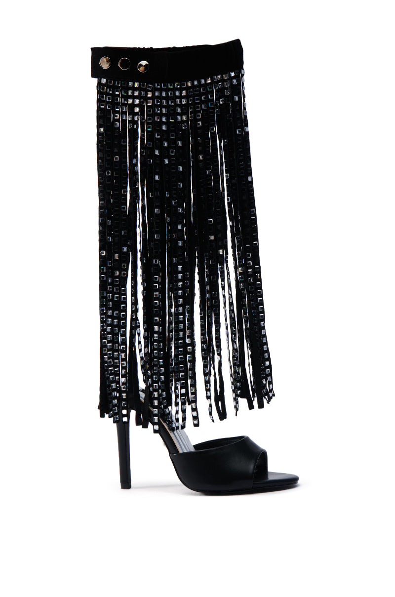 AZALEA WANG NUALA BLACK STILETTO SANDAL