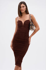 DINA MESH MIDI DRESS