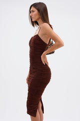 DINA MESH MIDI DRESS