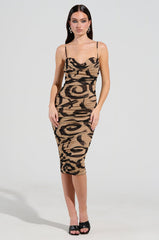 MY DARLIN MESH MIDI DRESS