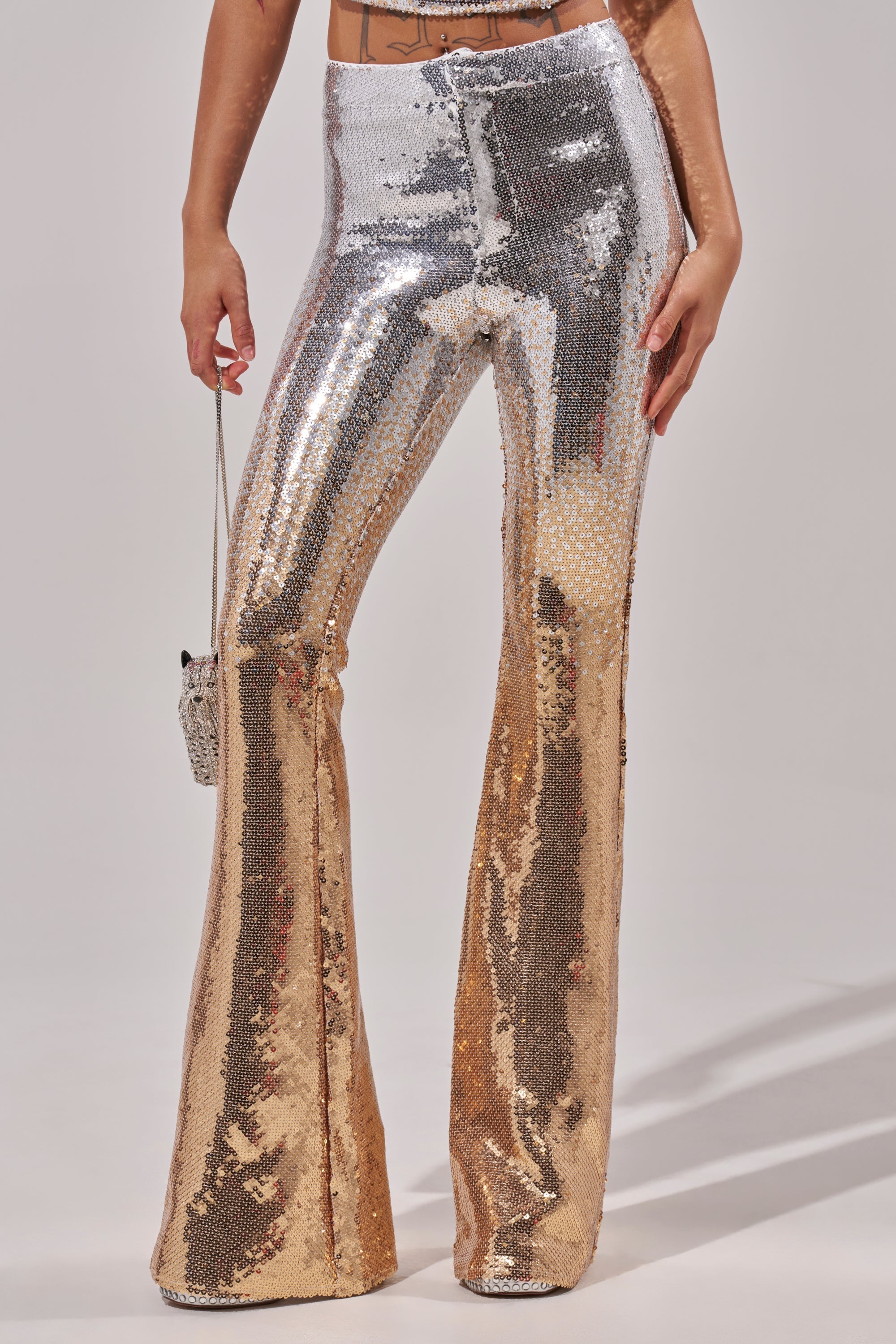 GALAXY OMBRE SEQUIN FLARE PANT