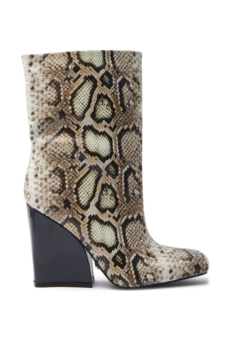 AZALEA WANG RANSOM BLACK MULTI SNAKE BOOTIE