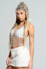 JUST LIKE HEAVEN HOODED CHAIN TOP