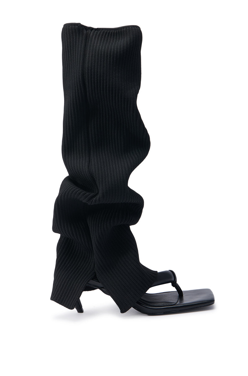 AZALEA WANG SAPPHIRA BLACK SANDAL
