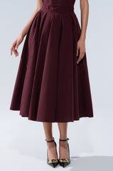 LOVE THIS FOR YOU MAXI SKIRT IN BROWN