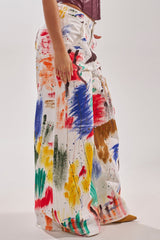 PAINTED ON RELAXED DENIM PANT