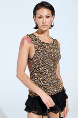 CHOLE OPEN BACK & SMOCKED BODY TOP