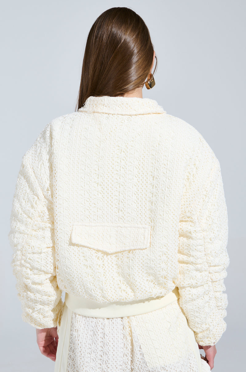 BROOKLYN CROCHET BOMBER