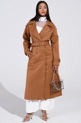 NEW YORK MINUTE TRENCH IN BROWN