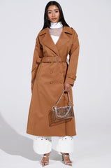 NEW YORK MINUTE TRENCH IN BROWN