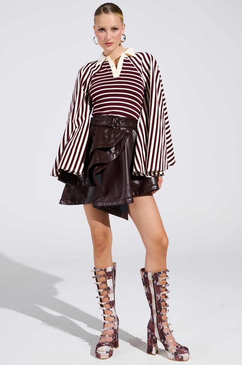 CHIC AF PU MINI SKIRT