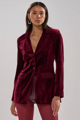 LUXE VELVET TUXEDO BLAZER
