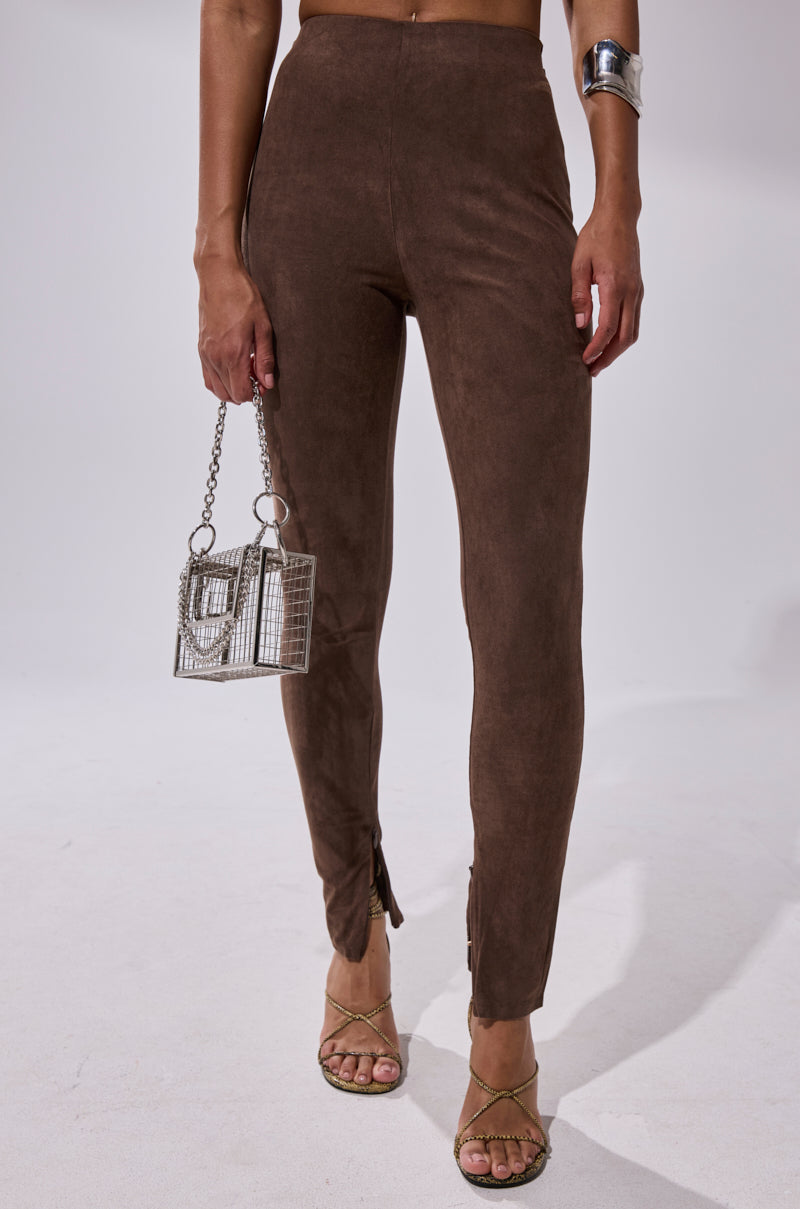 CHOCOLATE HEAVEN SUEDE LEGGING